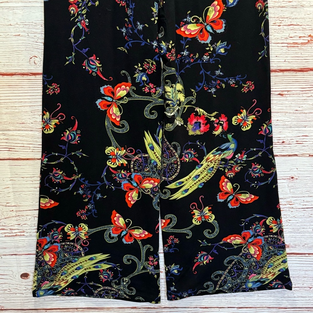 NWT Johnny Was Pottery Wide Leg Pant in Multi Butterfly Floral Print Sz XS - Picture 16 of 16
